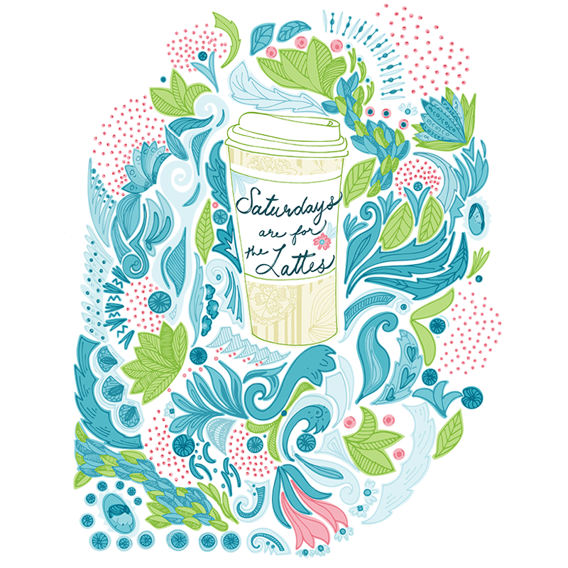 Doodle-style Latte Art
