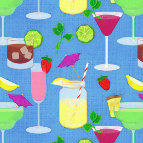 Summer Cocktails Pattern