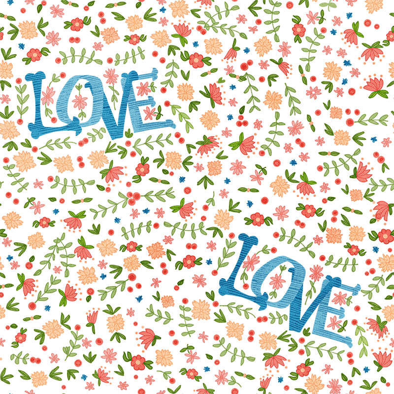 Bohemian style pattern