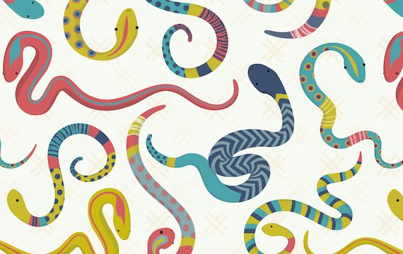 vector snake pattern