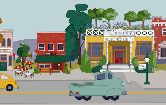 town illo animation
