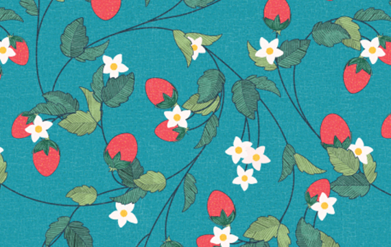 Vintage Strawberry pattern