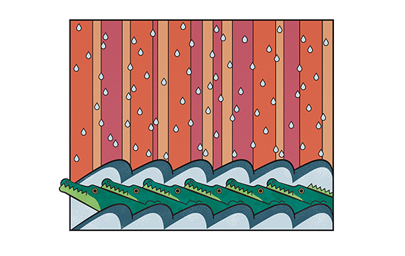 Gator Chorus vector illustration